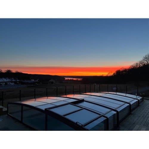 Pooltak 4x8m | Utan skenor | UV-skydd