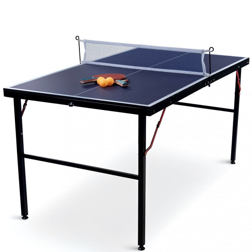 Mini pingisbord | 137x76 cm | Inkl nät, 2 racketar & bollar | Hopfällbart