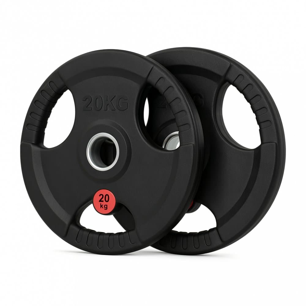Viktskivor 2x20 kg (40 kg)  50 mm gummiklädda vikter