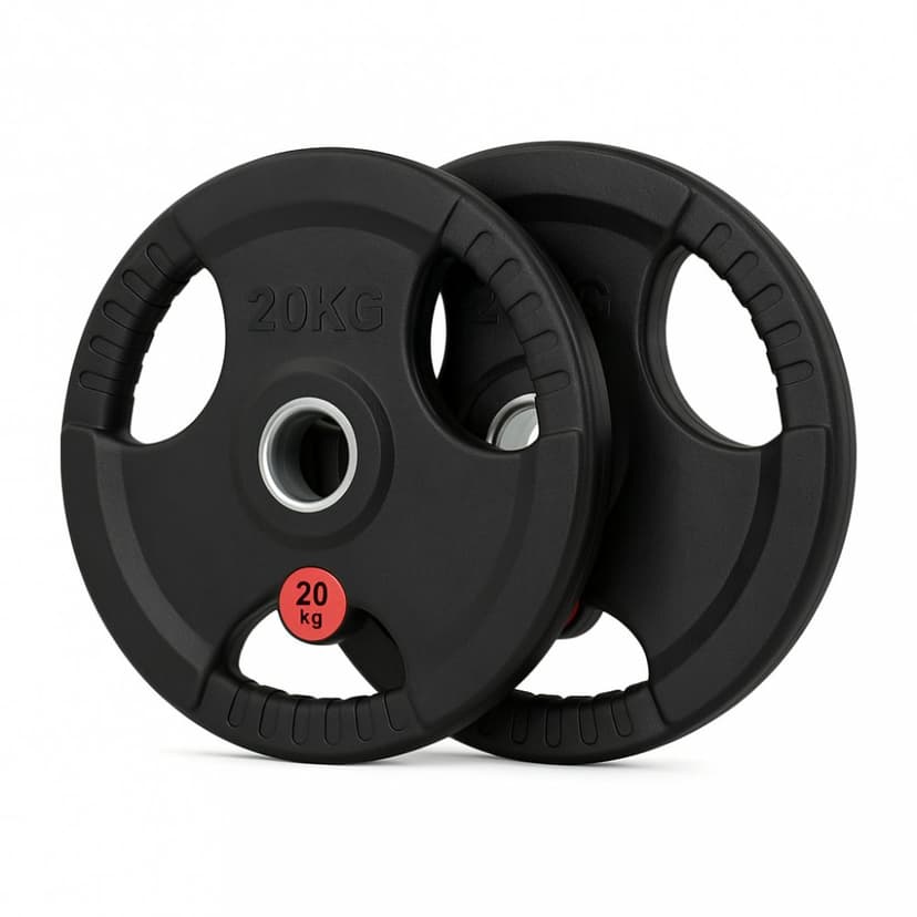Viktskivor 2x20 kg (40 kg)  50 mm gummiklädda vikter