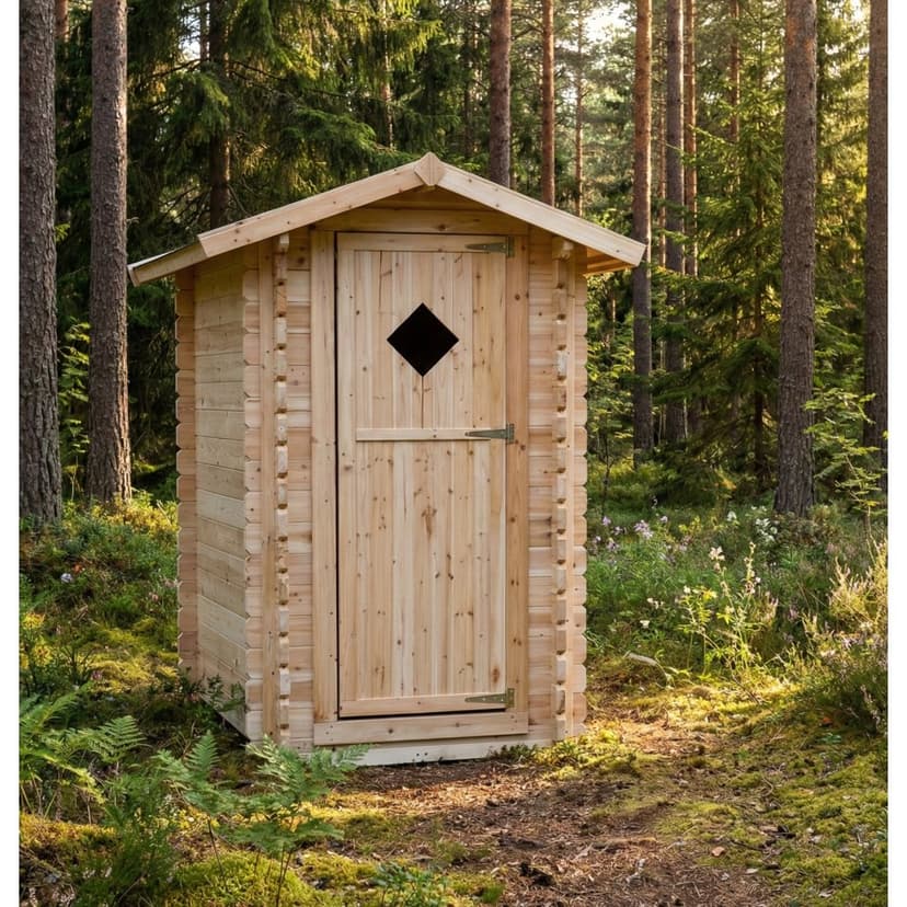Utedass | Utetoalett i trä | Fri frakt
