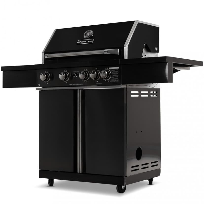Rostfri gasolgrill med varmluftsfunktion | Malibu/Nashville Blackline