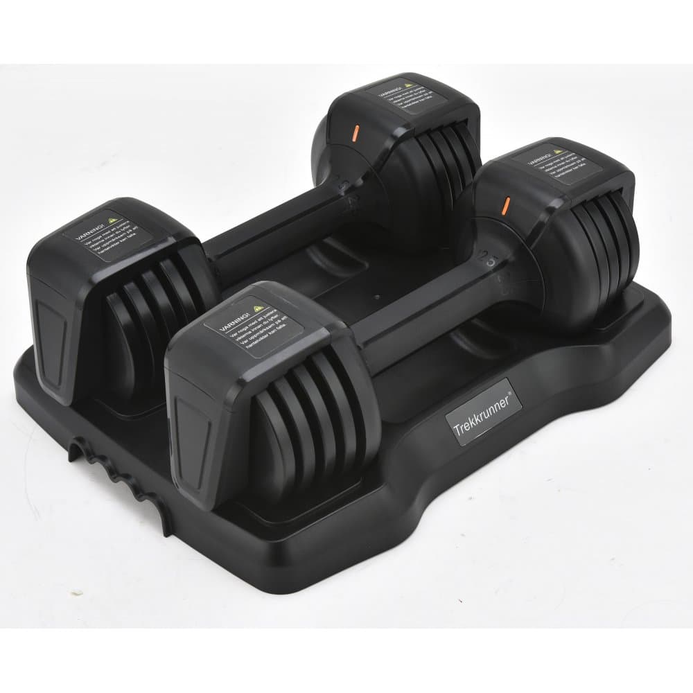 Justerbara hantlar 2x5,6 kg | Flera nivåer | Trekkrunner