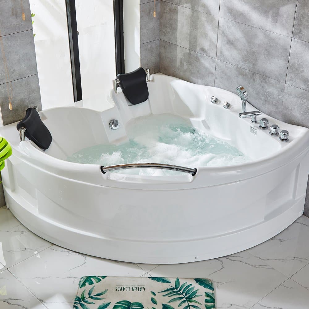 Bubbelbadkar för 2 personer 150x150cm | Högkvalitetsakryl | BK-005
