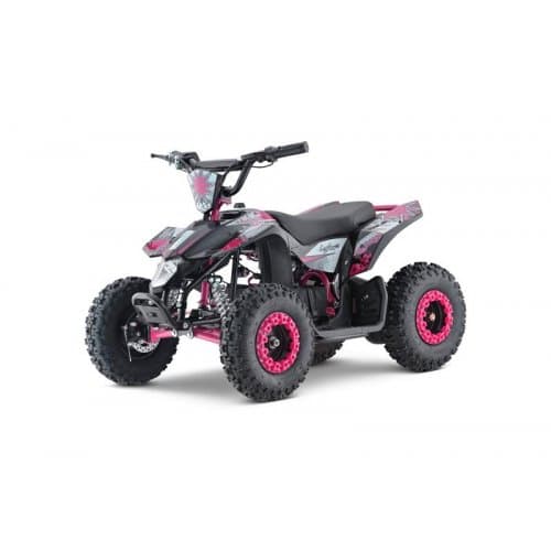 El fyrhjuling  | ATV för barn 1000W | Rosa/svart