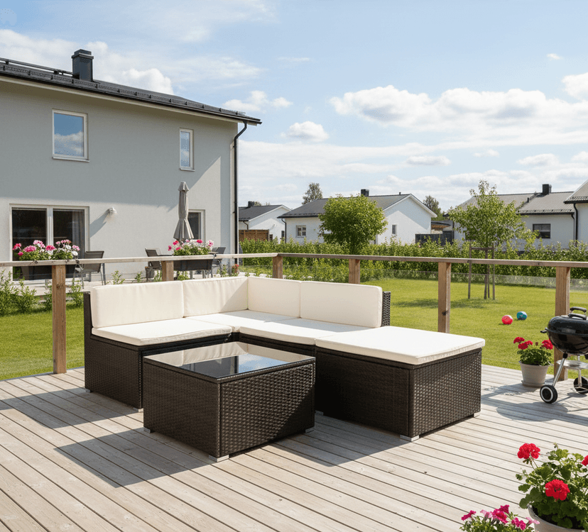 Loungemöbler | Smart inbyggd dynförvaring | Lyfco Kungshamn