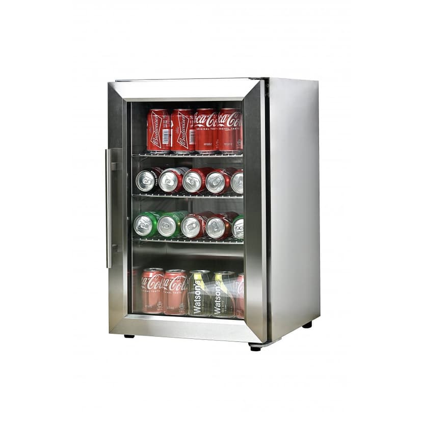 Utomhus kyl i rostfritt stål | UV-glas & LED-belysning | 63L