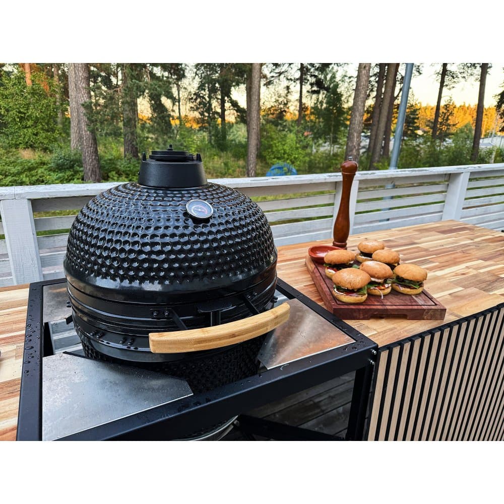 Kamado Grill | Keramisk Grill BBQ | Ø45 cm  | Svart