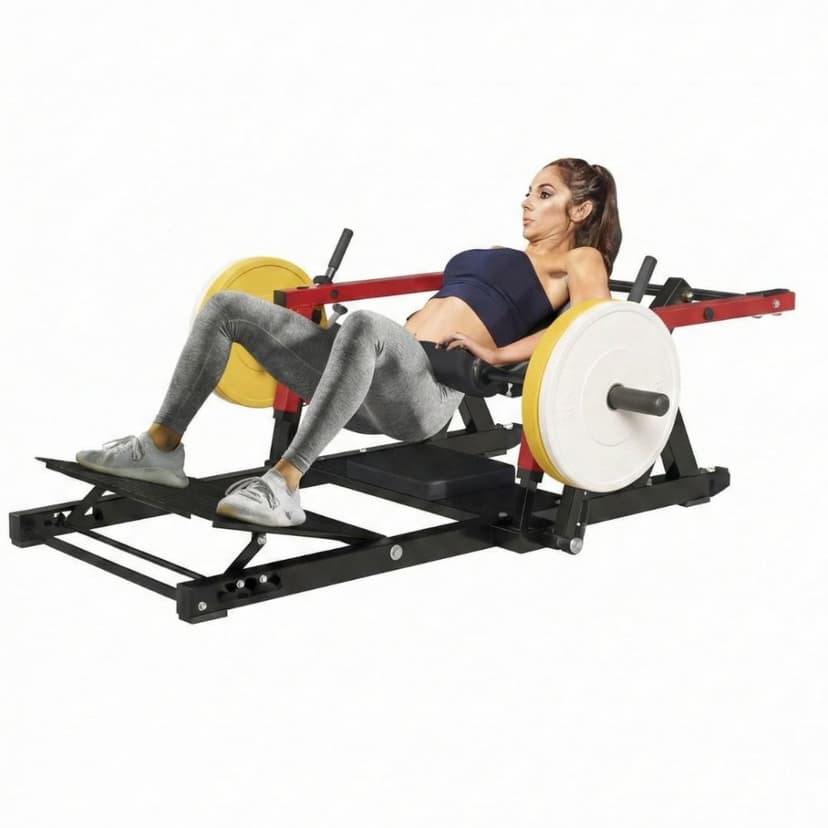 Hip Thrust-maskin | Styrketräningsmaskin i stål för gluteus | Trekkruner