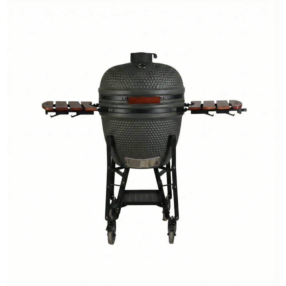 Kamado grill 23 | Keramisk kolgrill | Sidobord & termometer