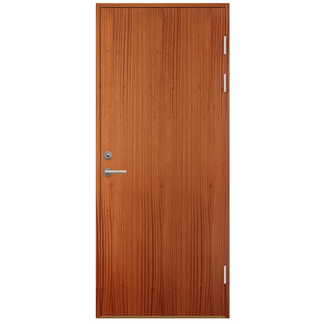 TAMBURDÖRR NOBLE EI30/RW35DB MAHOGNYFANER 9X21 HÖGER | Beijerbygg Byggmaterial