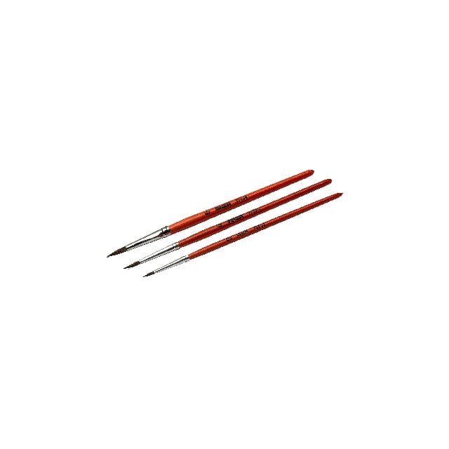 PENSELSET AKVARELL 2/3,5/4MM 3PAC PONNYHÅR     (12) | Beijerbygg Byggmaterial