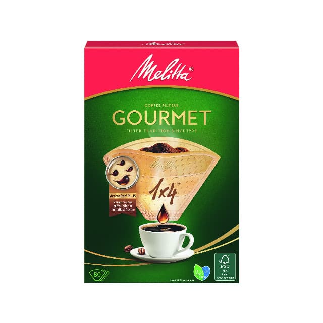 KAFFEFILTER GOURMET 1X4 80ST | Beijerbygg Byggmaterial