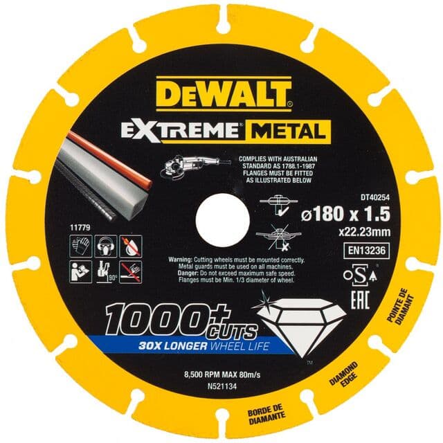 KAPSKIVA METALL 180X22,23X1,5 DT40254-QZ EXTREME | Beijerbygg Byggmaterial