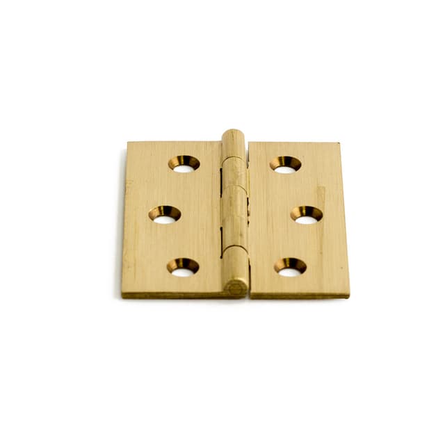 GÅNGJÄRN 1165 MÄSSING 40X30MM 2ST/FRP INKL SKRUV | Beijerbygg Byggmaterial