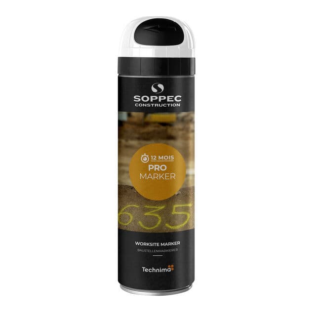 MARKÖRFÄRG PROMARKER VIT 500ML SPRAYFÄRG         (12) | Beijerbygg Byggmaterial