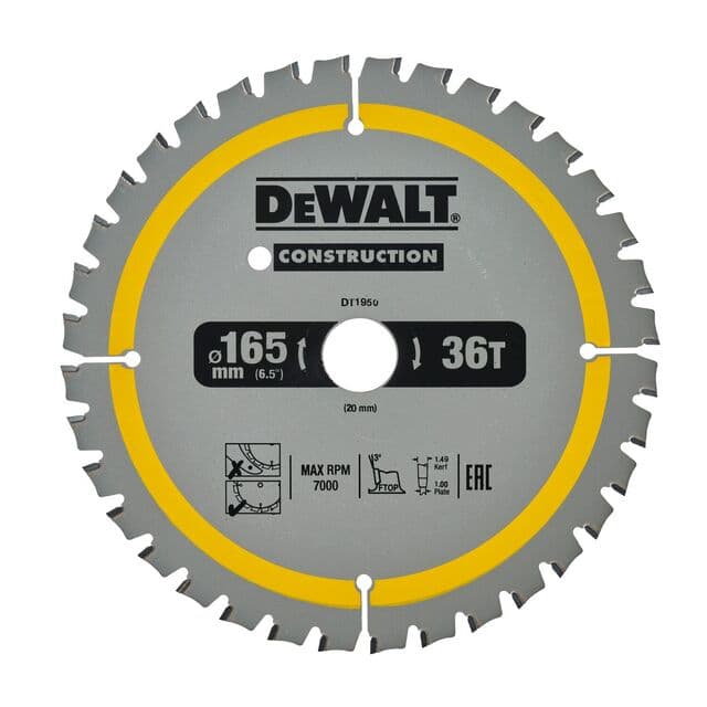 CIRKELSÅGKLINGA DT1950 40T 165X20MM | Beijerbygg Byggmaterial
