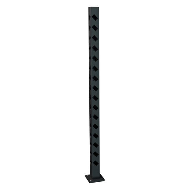 HÖRNSTOLPE FLÅREN 1475 SV STAKETSTOLPE ALUMINIUM | Beijerbygg Byggmaterial