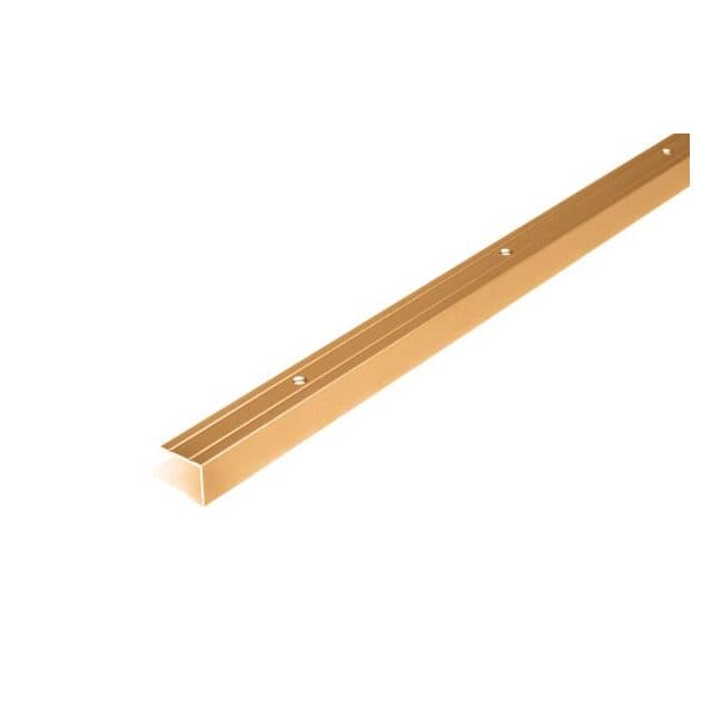TRAPPKANTLIST 25X20MM GULD 100CM INKLUSIVE SKRUV | Beijerbygg Byggmaterial