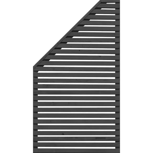 SKÄRM HORIZONT 3 SVART 79X159X89CM VÄNSTER | Beijerbygg Byggmaterial