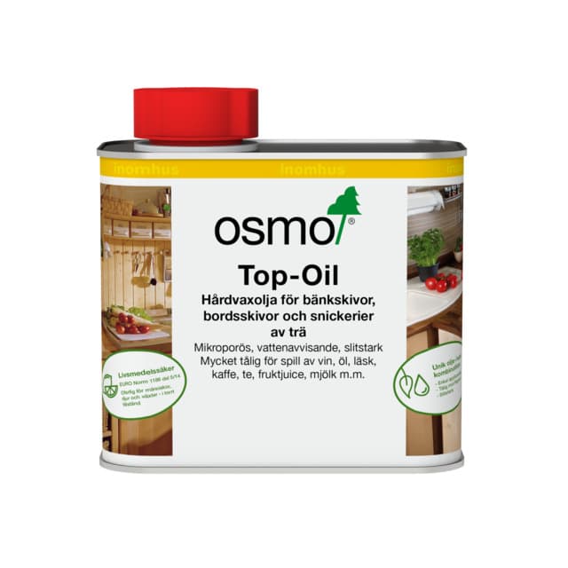 HÅRDVAXOLJA F BÄNKSKIVOR 3037 OSMO VIT SIDENMATT 0,5L | Beijerbygg Byggmaterial