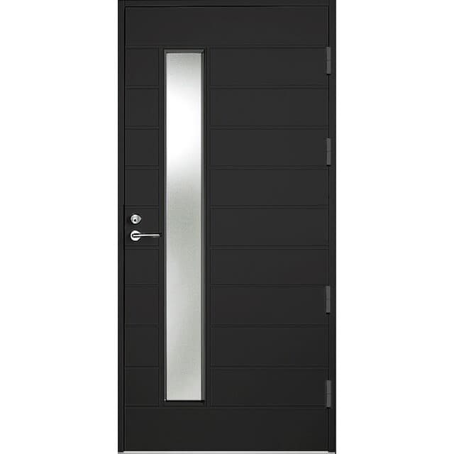 HELSINGBORG, KASKI BLACK THERMODÖRR 10X21 H, CREPIGLAS | Beijerbygg Byggmaterial