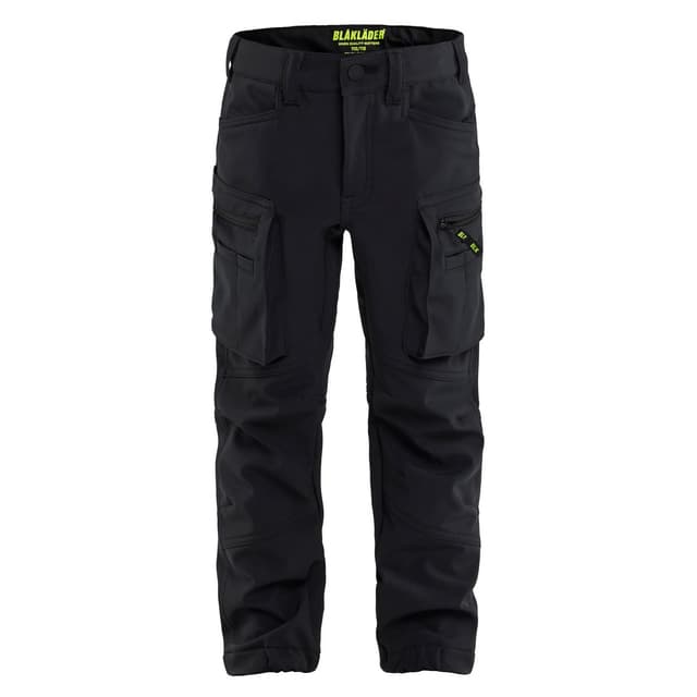 SOFTSHELLBYXA 5220 2513 BARN SVART 110/116 | Beijerbygg Byggmaterial