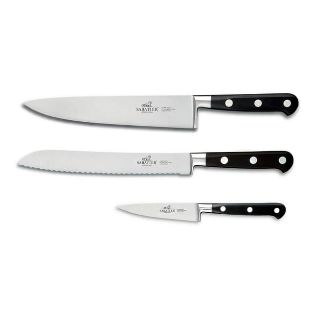 KNIVSET LICORNE STÅL/SVART 3DELAR | Beijerbygg Byggmaterial