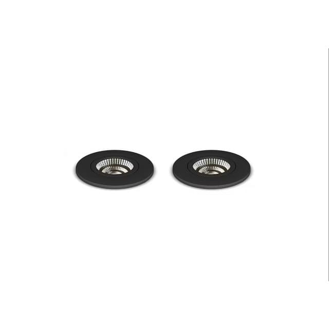 SPOTLIGHT LED INK DRIVER SVART 2 PACK | Beijerbygg Byggmaterial