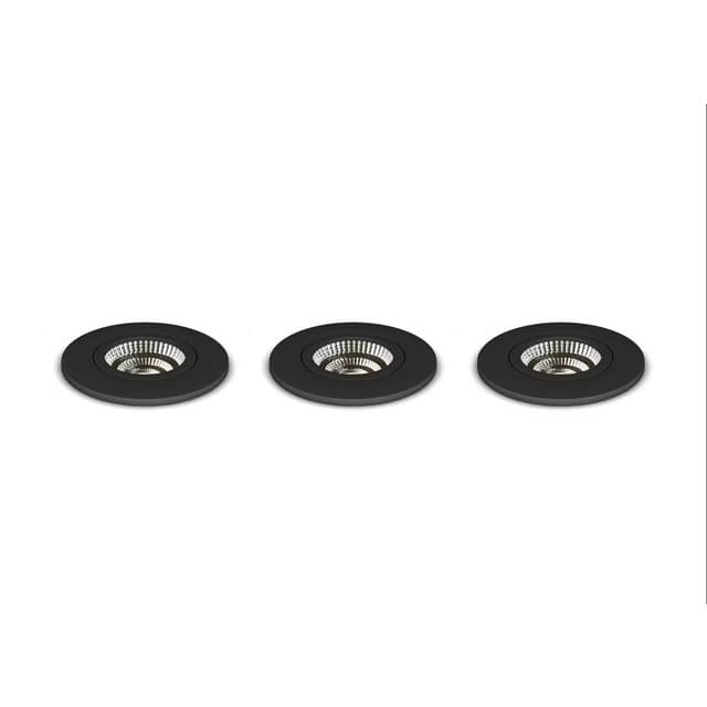 SPOTLIGHT LED INK DRIVER SVART 3 PACK | Beijerbygg Byggmaterial