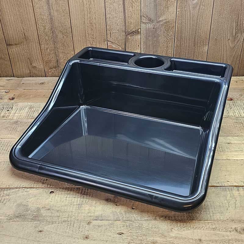 Planteringsbord Mini Tidy Tray, återvunnen polypropylen, L:49 x D:50 x H:15 cm, smuts- och vattentålig.
