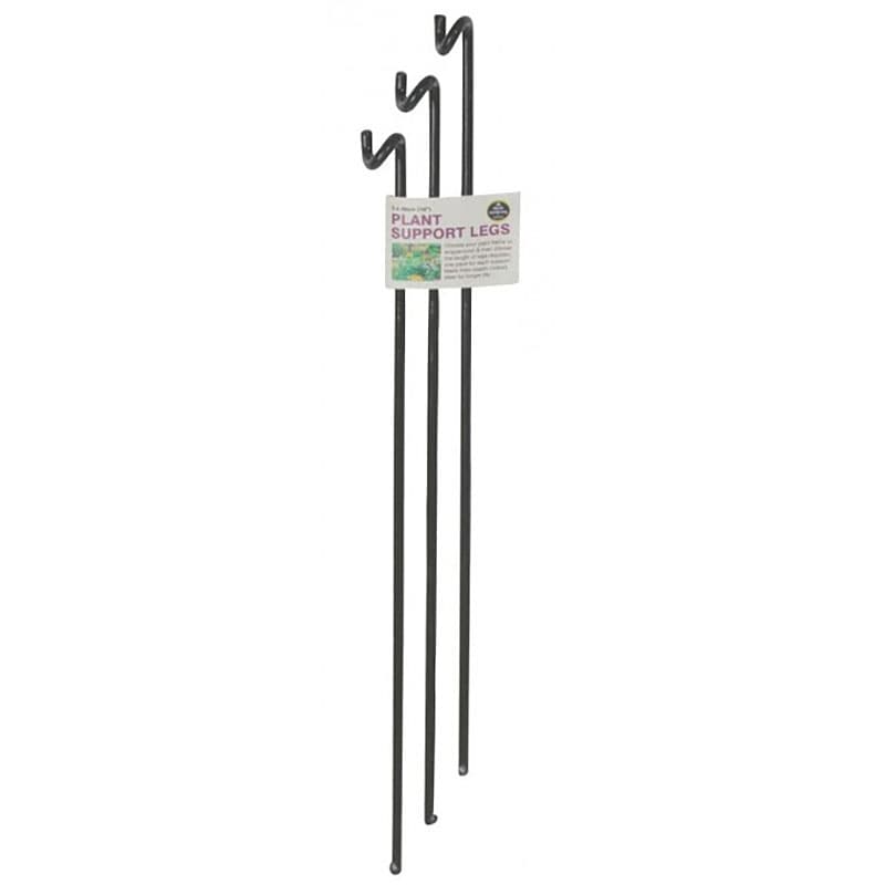 Växtstöd Plant support legs, 76 cm, kraftigt plastöverdraget stål, 3 stycken, lång livslängd.