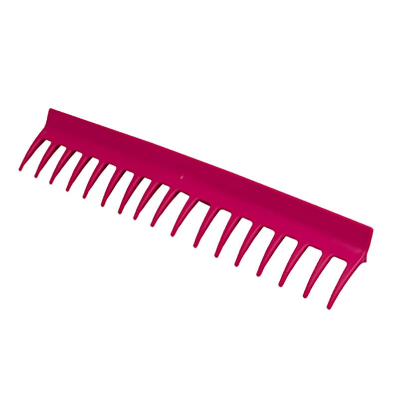 Trädgårdskratta ergonomisk cerise,  49 cm f. Vändbar PP-kratta/raka. För många miljöer