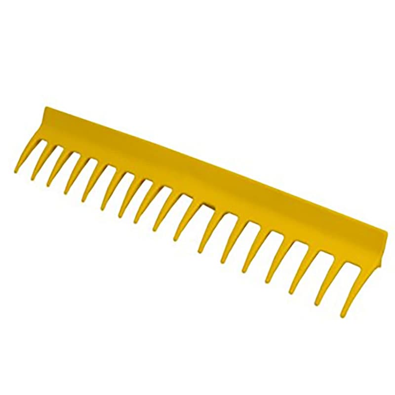 Trädgårdskratta ergonomisk gul,  49 cm f. Vändbar PP-kratta/raka. För många miljöer