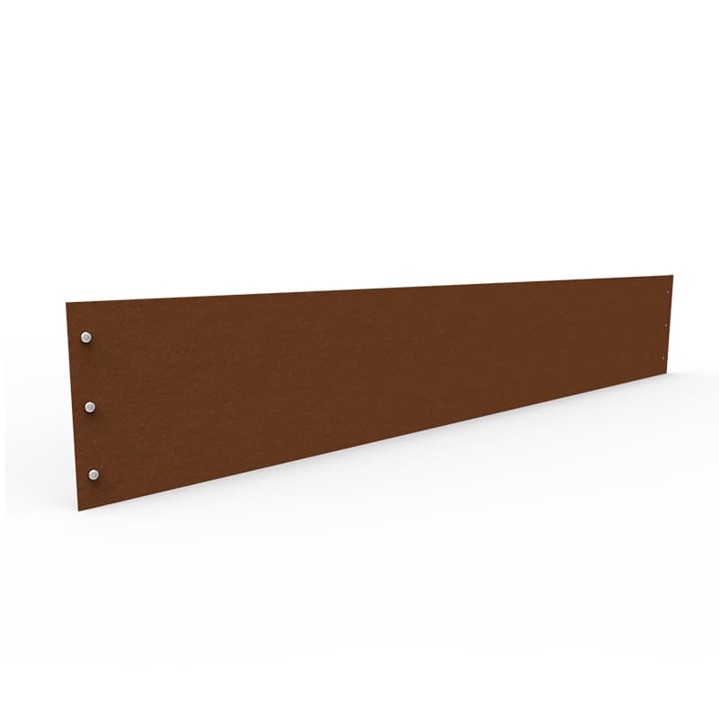 Planteringskant rak corten 180×1150, extra lång rak kant för större ytor