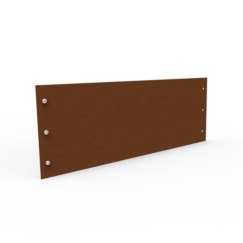 Planteringskant rak corten 180×500, rak kant i corten för rabatter och gångar