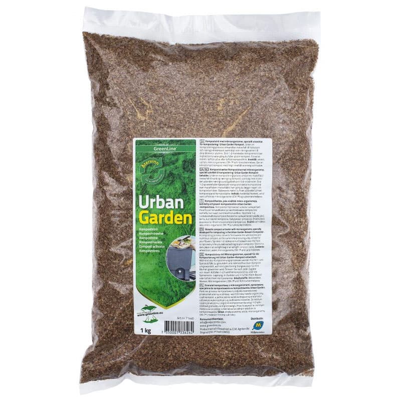 Bokashiströ Urban Garden, 1 kg strö med EM för kompostering med bokashi