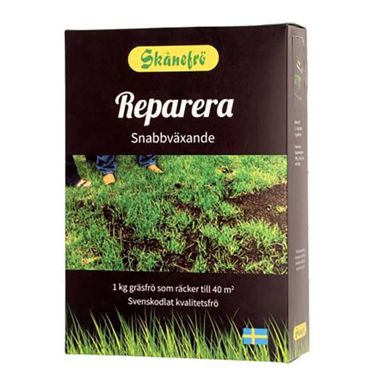 Gräsfrö Reparera, 1 kg - Snabb etablering för att laga slitage. Räcker till 40 m².