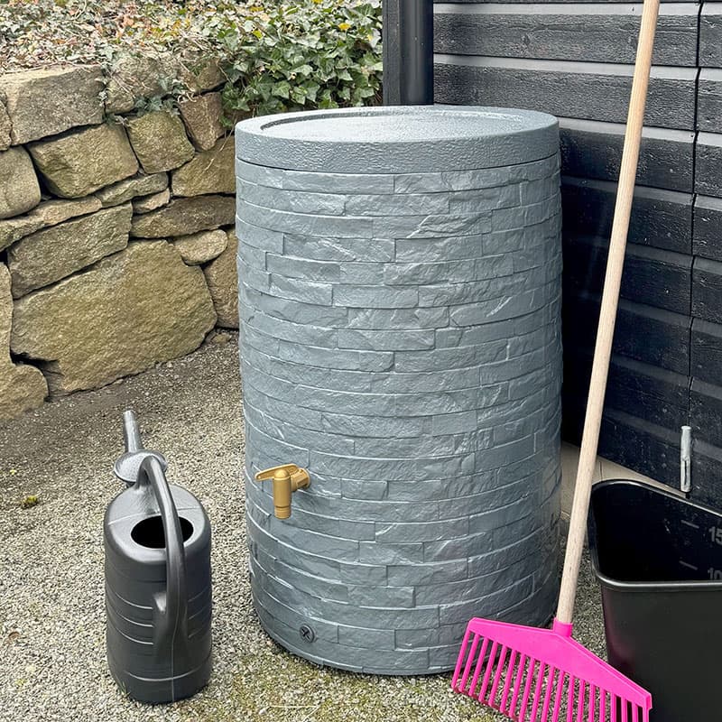 Vattentunna Öland, 250 l, 11 kg, Volym: 250 l, För regnvatteninsamling, Höjd: 93 cm