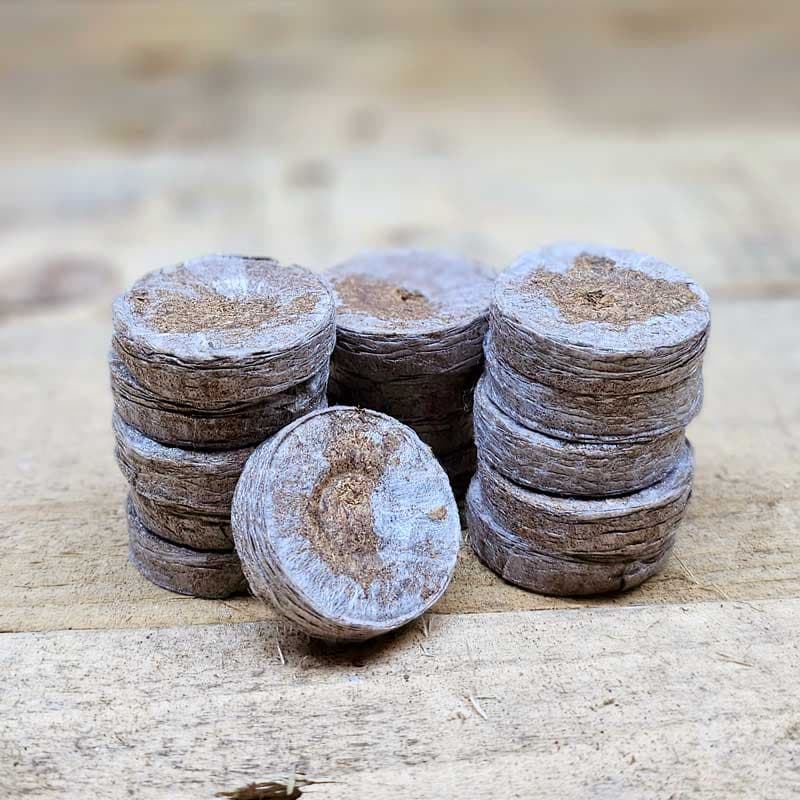 Torvbriketter 33 mm, 15-pack, diameter 33 mm, odlingskuber, för rotning av sticklingar och fröer.