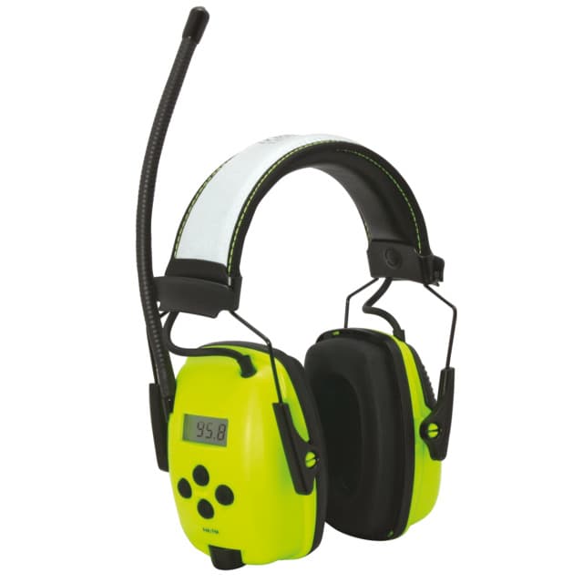 HÖRSELKÅPA SYNC FM RADIO AUX INGÅNG HIVIZ | Beijerbygg Byggmaterial