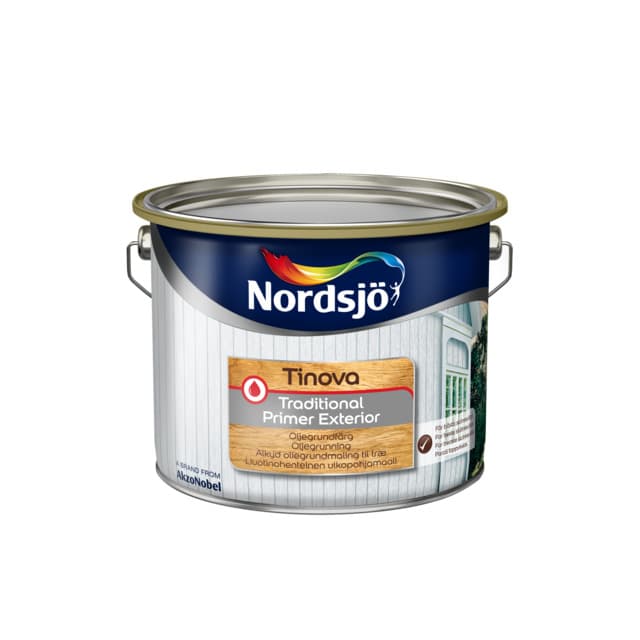 UTEGRUNDFÄRG TINOVA VIT 10L EXTERIOR VÄGGFÄRG PRIMER TRAD | Beijerbygg Byggmaterial
