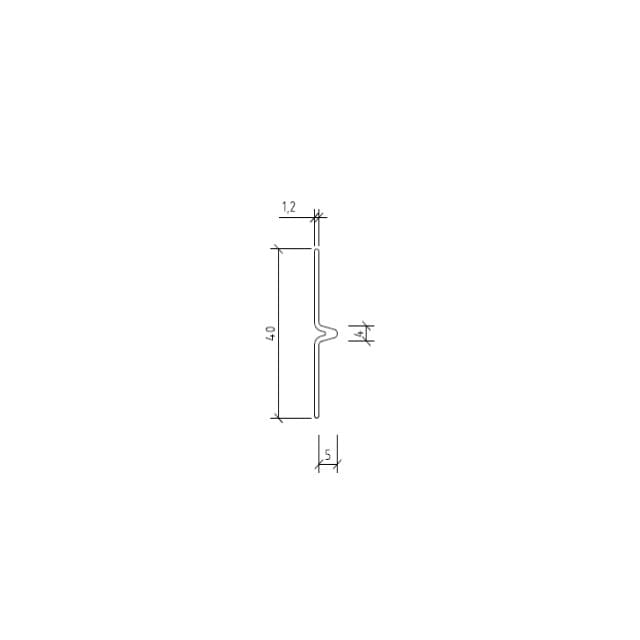FOGLIST HORISONTELL/VERTIKAL 5X40 L=3050MM NATURANOD.ALUM | Beijerbygg Byggmaterial