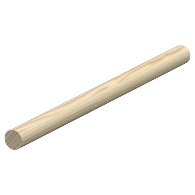 12MM RUNDSTAV FURU L=1,0M OBEHANDLAD RAW (20) | Beijerbygg Byggmaterial