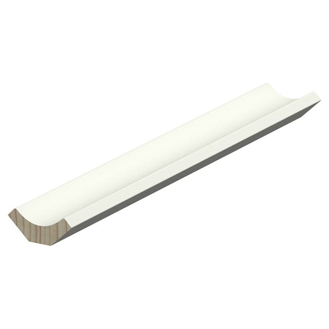 15X33 HÅLKÄLSLIST VIT L=3,6M TÄCKER 24MM FURU RAW (10) | Beijerbygg Byggmaterial