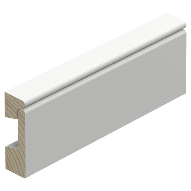 19X69 KABELLIST VIT L=2,4M VITMÅLAD RAW (8) | Beijerbygg Byggmaterial