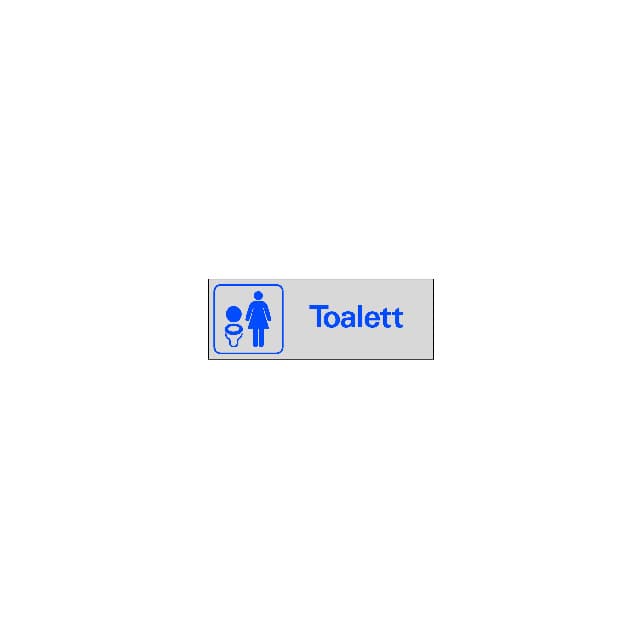 SKYLT 386950 SYMBOLSKYLT TOALETT DAM 225X80MM | Beijerbygg Byggmaterial