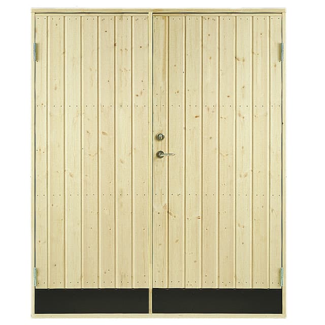 DUBBELDÖRR 10GR 15,3X19 RAK SPIKAD, PANEL DUBBELDÖRR 10 GR | Beijerbygg Byggmaterial