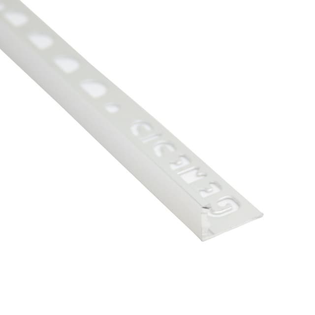 KAKELLIST L-PROFIL BLANK/SILVER 6MM 2,5M | Beijerbygg Byggmaterial