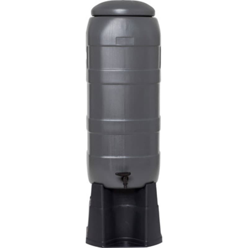 Regntunna med lock/kran/fot/anslutning, 100 l, 5 kg, Volym: 100 l, För regnvatteninsamling, 1230 mm